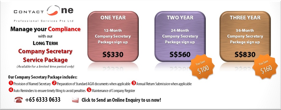 ContactOne Company Secretary Services