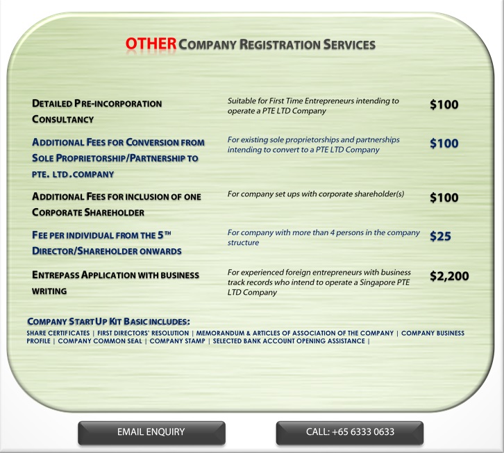 ContactOne Singapore Company Registration Other